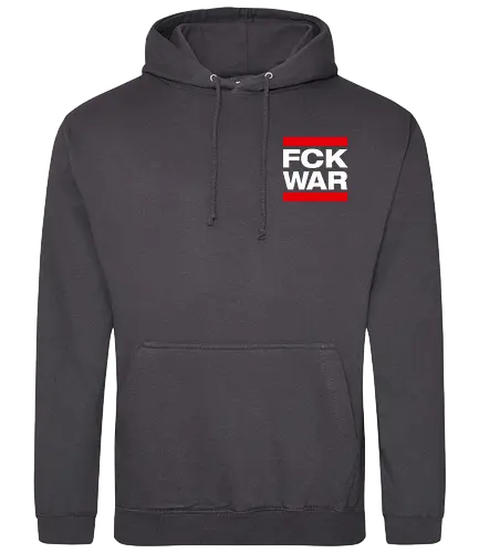 FCK WAR - Pocket - weiß - Standard Hoodie