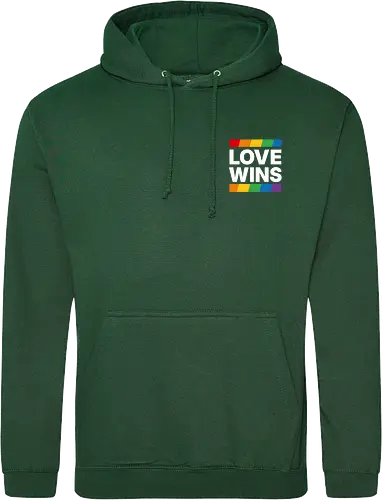 LOVE WINS - Pocket - weiß - Standard Hoodie