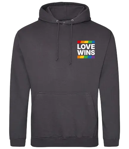 LOVE WINS - Pocket - weiß - Standard Hoodie