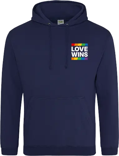 LOVE WINS - Pocket - weiß - Standard Hoodie