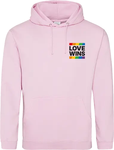 LOVE WINS - Pocket - schwarz - Standard Hoodie