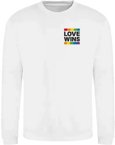 LOVE WINS - Pocket - schwarz - Sweatshirt