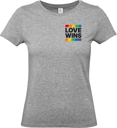 LOVE WINS - Pocket - schwarz