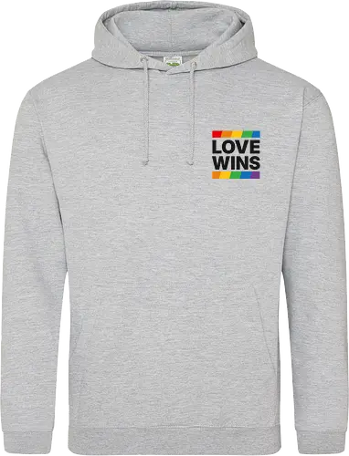 LOVE WINS - Pocket - schwarz