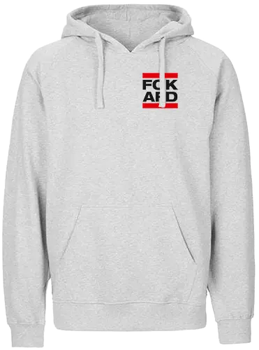 FCK AFD - Pocket - schwarz - Fairtrade Hoodie