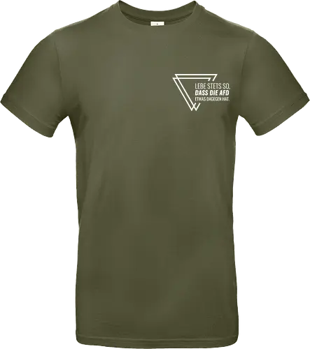 Lebe stets so... - Pocket - weiß - Standard T-Shirt
