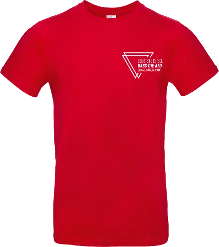 Lebe stets so... - Pocket - weiß - Standard T-Shirt