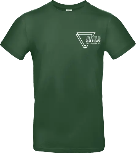 Lebe stets so... - Pocket - weiß - Standard T-Shirt