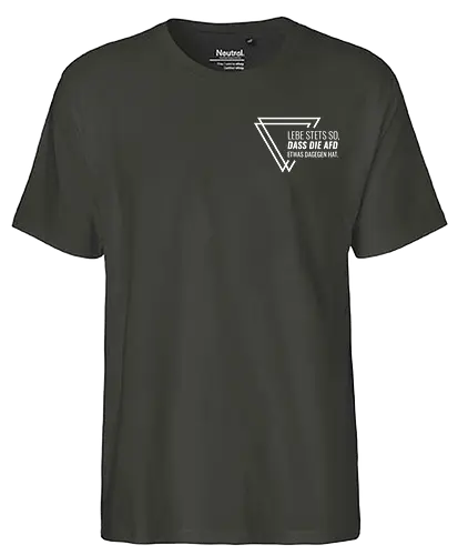 Lebe stets so... - Pocket - weiß - Fairtrade T-Shirt