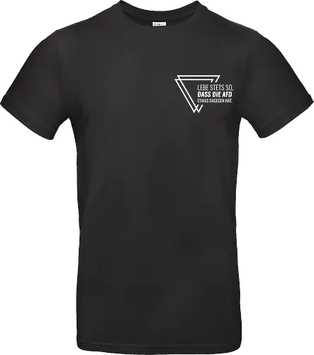 Lebe stets so... - Pocket - weiß - Standard T-Shirt
