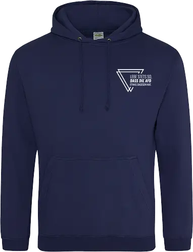 Lebe stets so... - Pocket - weiß - Standard Hoodie