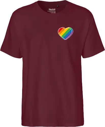 Pride Herz - Pocket - Fairtrade T-Shirt