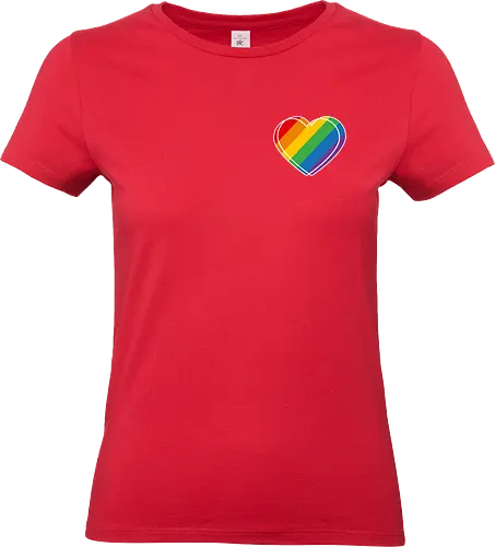 Pride Herz - Pocket - Standard T-Shirt (Frauen)