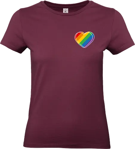 Pride Herz - Pocket - Standard T-Shirt (Frauen)