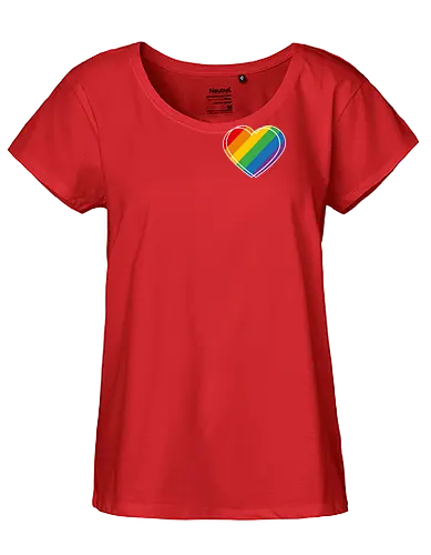 Pride Herz - Pocket - Fairtrade Girl Shirt