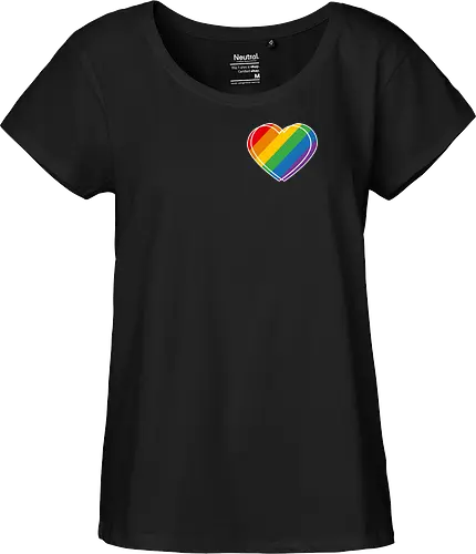 Pride Herz - Pocket - Fairtrade Girl Shirt
