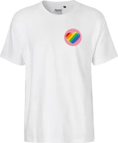 Pride Herz - Pocket - Kreis - Fairtrade T-Shirt
