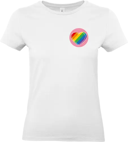 Pride Herz - Pocket - Kreis - Standard T-Shirt (Frauen)