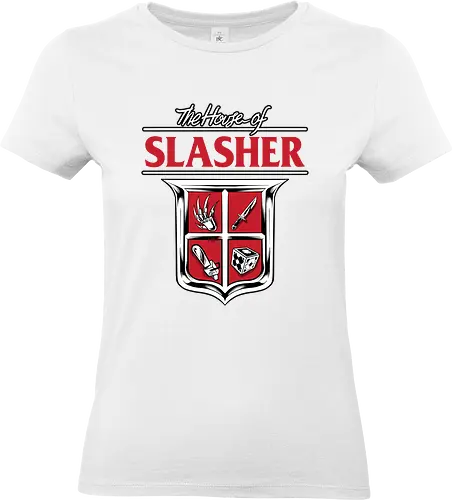 house of slasher - horror, halloween, cool, cute, fun, funny, daruma, japanese, ghostface, jigsaw - Standard T-Shirt (Frauen)