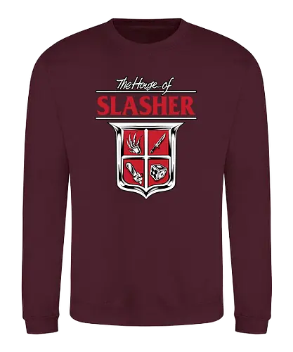 house of slasher - horror, halloween, cool, cute, fun, funny, daruma, japanese, ghostface, jigsaw - Sweatshirt