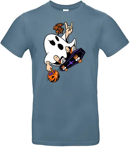 trick or flip  - horror, halloween, cool, cute, fun, Pen and Paper, game, plant, cartoon, monster - Standard T-Shirt