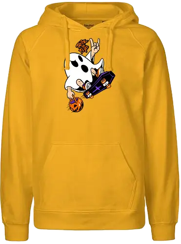 trick or flip  - horror, halloween, cool, cute, fun, Pen and Paper, game, plant, cartoon, monster - Fairtrade Hoodie