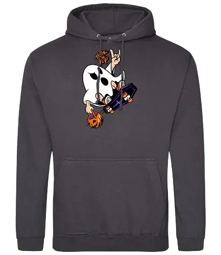 trick or flip  - horror, halloween, cool, cute, fun, Pen and Paper, game, plant, cartoon, monster - Standard Hoodie