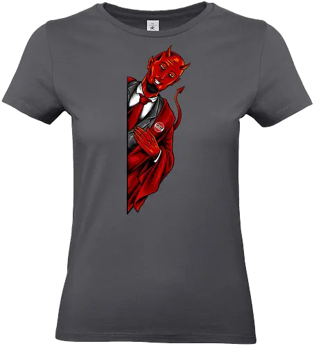 satan saw you  - horror, halloween, cool, cute, fun, satan, parody, demon, devil - Standard T-Shirt (Frauen)