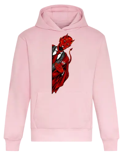 satan saw you  - horror, halloween, cool, cute, fun, satan, parody, demon, devil - Heavyweight Hoodie