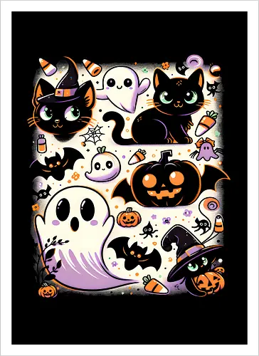 Cute Lil Halloween Monsters