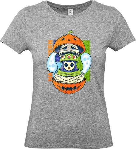 spooky doll  - horror, halloween, cool, cute, fun, ghost, owl, japanese, cartoon, monster - Standard T-Shirt (Frauen)