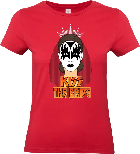 Kiss The Bride Rock Art - funny, gaming, anime, nerd, television, joke, meme, vintage, funny quote, memes, funnytee, funny pop, humor, parody, geek - Standard T-Shirt (Frauen)