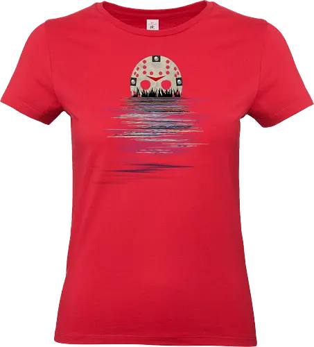 Camp Crystal Lake Moonshine Art - funny, camp crystal lake, friday the 13th, funny halloween, funny quote, geek, halloween, happy halloween, horror movie, humor, jason voorhees, joke, meme, parody, vintage - Standard T-Shirt (Frauen)