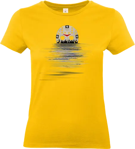 Camp Crystal Lake Moonshine Art - funny, camp crystal lake, friday the 13th, funny halloween, funny quote, geek, halloween, happy halloween, horror movie, humor, jason voorhees, joke, meme, parody, vintage - Standard T-Shirt (Frauen)