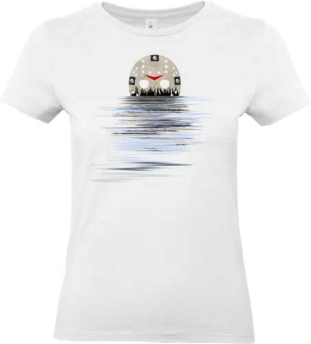 Camp Crystal Lake Moonshine Art - funny, camp crystal lake, friday the 13th, funny halloween, funny quote, geek, halloween, happy halloween, horror movie, humor, jason voorhees, joke, meme, parody, vintage - Standard T-Shirt (Frauen)