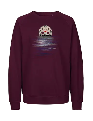 Camp Crystal Lake Moonshine Art - funny, camp crystal lake, friday the 13th, funny halloween, funny quote, geek, halloween, happy halloween, horror movie, humor, jason voorhees, joke, meme, parody, vintage - Fairtrade Sweatshirt