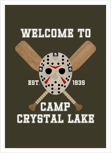 Welcome To Camp Crystal Lake Art