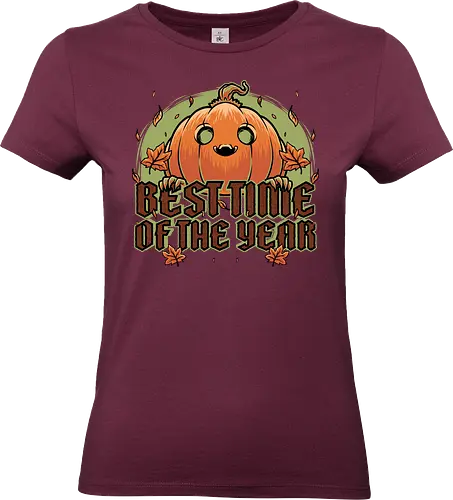 Pumpkin Autumn Halloween - Halloween, Pumpkin Autumn, fall, holiday, october, Cute, fun, funny, spooky, creepy, scary, trick or treat, leaves - Standard T-Shirt (Frauen)