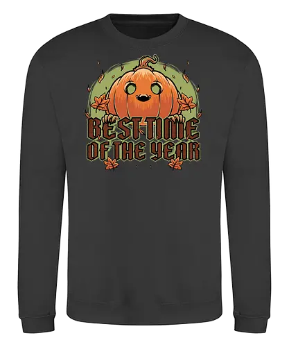 Pumpkin Autumn Halloween - Halloween, Pumpkin Autumn, fall, holiday, october, Cute, fun, funny, spooky, creepy, scary, trick or treat, leaves - Sweatshirt