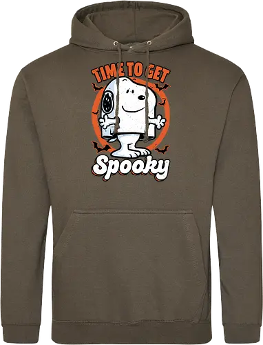 Spooky Beagle Halloween - Halloween, Spooky, Spooky Season, Mystery, Candy, Horror, October, Surprise, creepy, ghost, trick or treat, cute, boo, pet, beagle, dog, comic, bat, bats, peanuts - Standard Hoodie