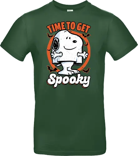 Spooky Beagle Halloween - Halloween, Spooky, Spooky Season, Mystery, Candy, Horror, October, Surprise, creepy, ghost, trick or treat, cute, boo, pet, beagle, dog, comic, bat, bats, peanuts - Standard T-Shirt