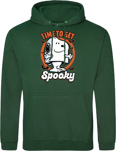 Spooky Beagle Halloween - Halloween, Spooky, Spooky Season, Mystery, Candy, Horror, October, Surprise, creepy, ghost, trick or treat, cute, boo, pet, beagle, dog, comic, bat, bats, peanuts - Standard Hoodie
