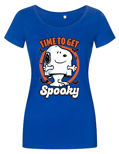 Spooky Beagle Halloween - Halloween, Spooky, Spooky Season, Mystery, Candy, Horror, October, Surprise, creepy, ghost, trick or treat, cute, boo, pet, beagle, dog, comic, bat, bats, peanuts - Damen T-Shirt
