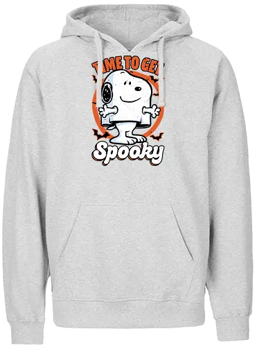 Spooky Beagle Halloween - Halloween, Spooky, Spooky Season, Mystery, Candy, Horror, October, Surprise, creepy, ghost, trick or treat, cute, boo, pet, beagle, dog, comic, bat, bats, peanuts - Fairtrade Hoodie