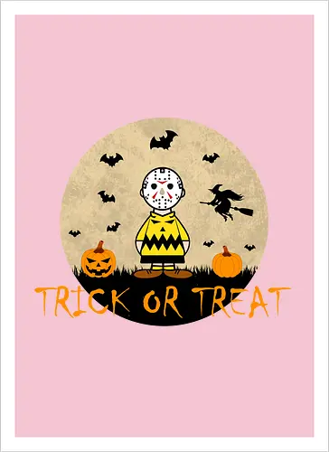 Charlie's Trick Or Treat Halloween Art 