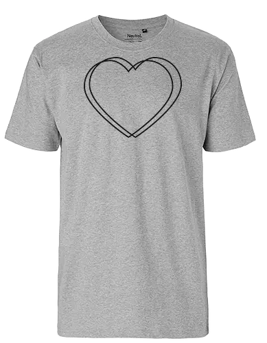 VVP Herz - schwarz - Fairtrade T-Shirt