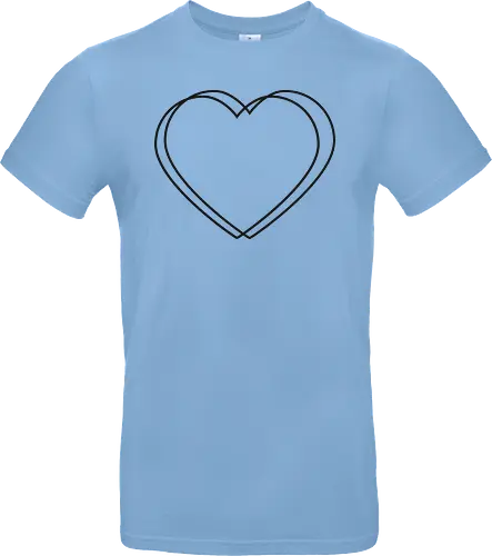 VVP Herz - schwarz - Standard T-Shirt
