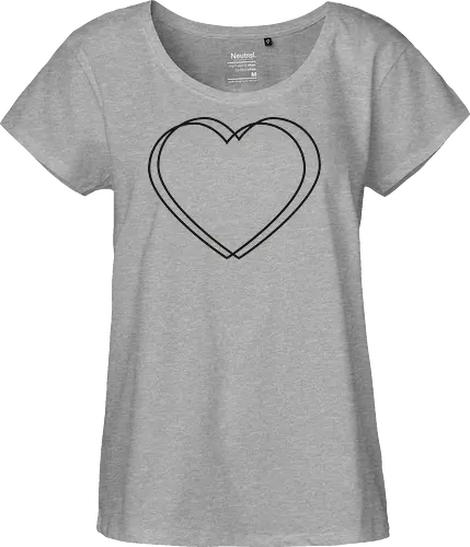 VVP Herz - schwarz - Fairtrade Girl Shirt