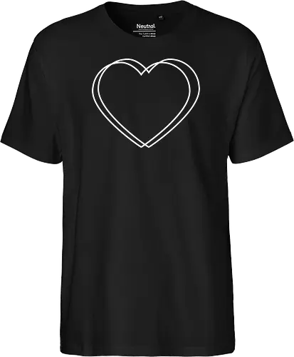 VVP Herz - weiß - Fairtrade T-Shirt
