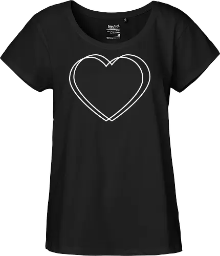 VVP Herz - weiß - Fairtrade Girl Shirt